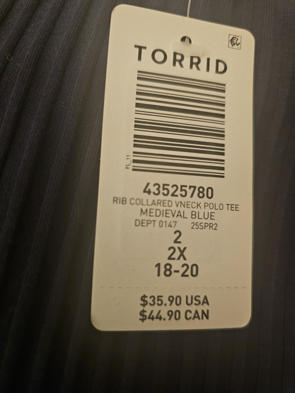 💙 NWT Torrid Plus Size Polo Crop Top – Preppy Tennis Vibes 2 (2X / 18–20) 🎾 - Picture 2 of 8